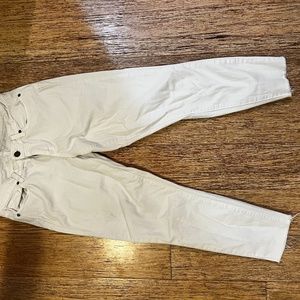 White Low-Rise Skinny Jeans